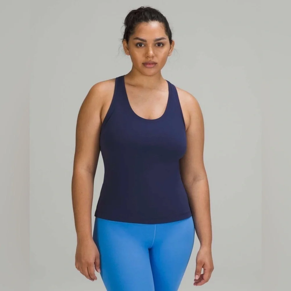 Lululemon Cool Racerback Short Tank *Luxtreme in Iron Blue